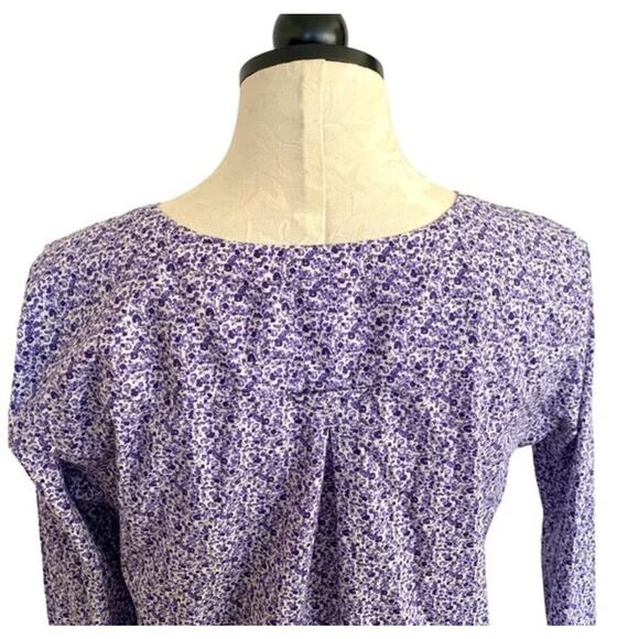 2/$25 XS Duluth Trading Wrinklefighter Button Down Long Sleeve Tunic Top pocket - Picture 7 of 10